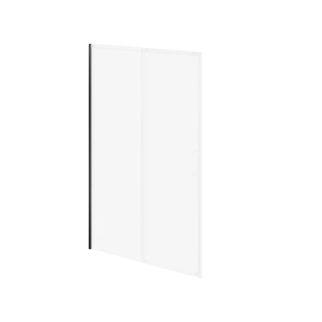 Душевой доборный профиль для раздвижной двери vetro, 195, матовый черный Душевой доборный профиль для раздвижной двери vetro, 195, матовый черный