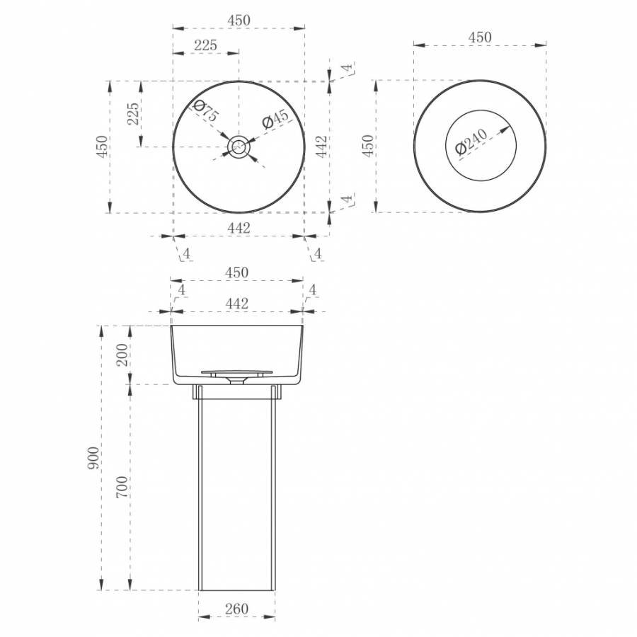 Раковина отдельностоящая прозрачная ABBER Kristall AT2702Vesuvian оливковая Раковина отдельностоящая прозрачная ABBER Kristall AT2702Vesuvian оливковая