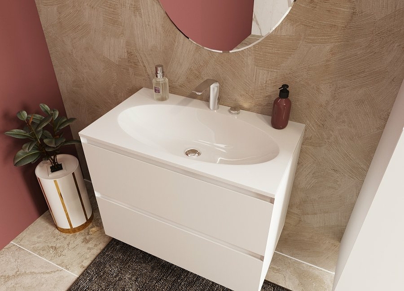 Комплект мебели Malta 800х470 подвесной 2 ящика (ШхГхВ) 798х466х607 Комплект мебели Malta 800х470 подвесной 2 ящика (ШхГхВ) 798х466х607