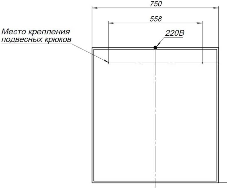 Зеркало Aquanet Nova Lite 75 дуб рошелье LED Зеркало Aquanet Nova Lite 75 дуб рошелье LED