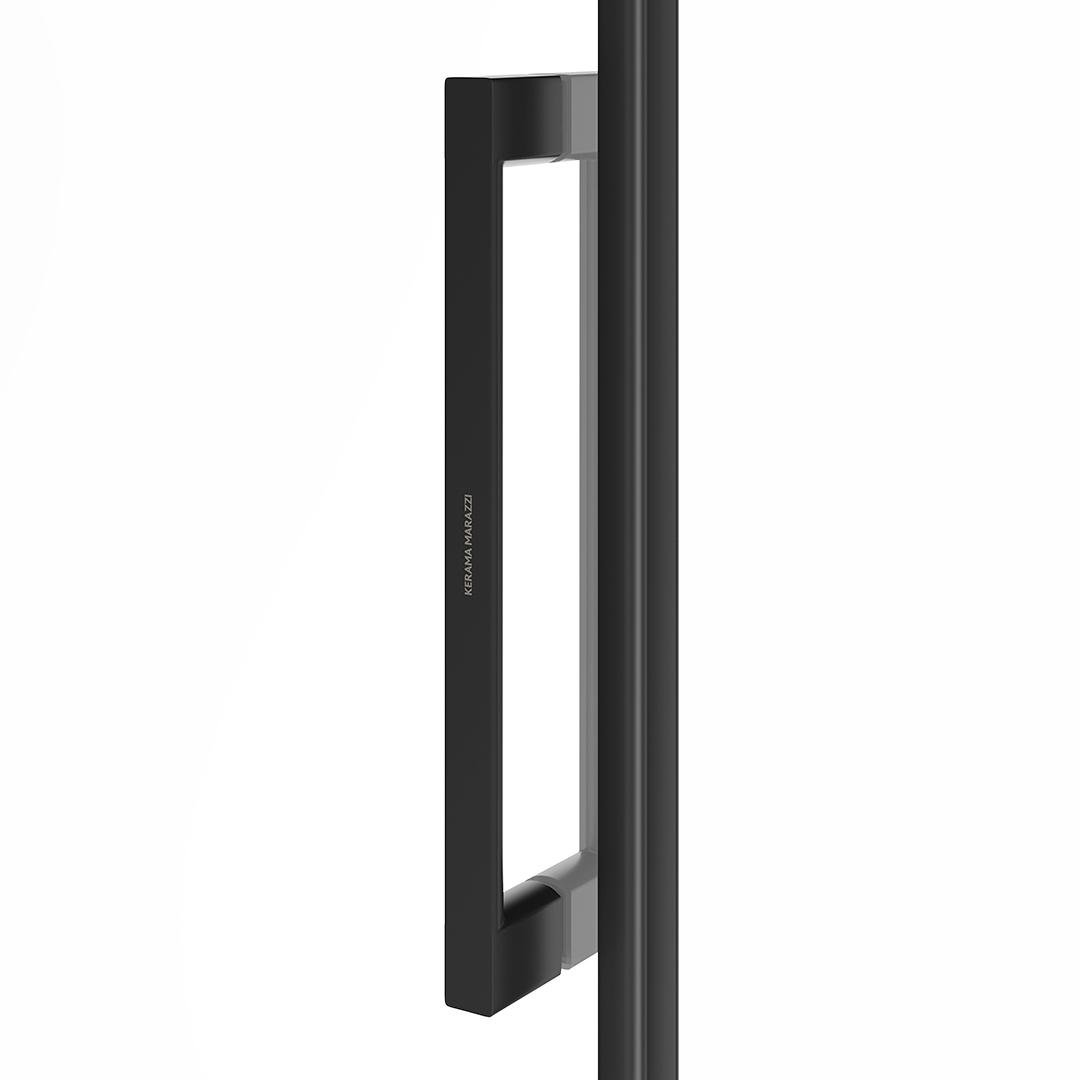 Душевая дверь CRISTALLO, раздвижная с функцией soft close, 120х210, матовый черный Душевая дверь CRISTALLO, раздвижная с функцией soft close, 120х210, матовый черный