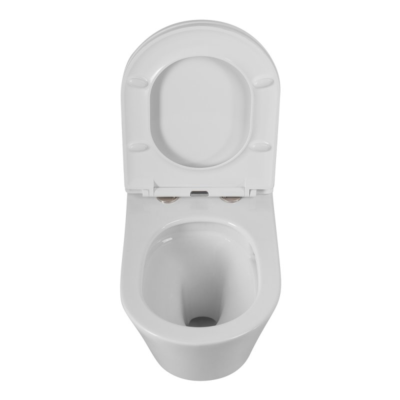 LINER Унитаз подвесной, безободковый с системой смыва "Торнадо", с сиденьем soft close, 49 см, CZR-38083-49-TH-TOR/SC LINER Унитаз подвесной, безободковый с системой смыва "Торнадо", с сиденьем soft close, 49 см, CZR-38083-49-TH-TOR/SC