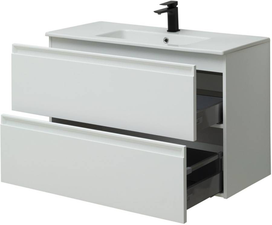 Тумба под раковину Allen Brau Eclipse 100 1.E1003.WM белый матовый Тумба под раковину Allen Brau Eclipse 100 1.E1003.WM белый матовый