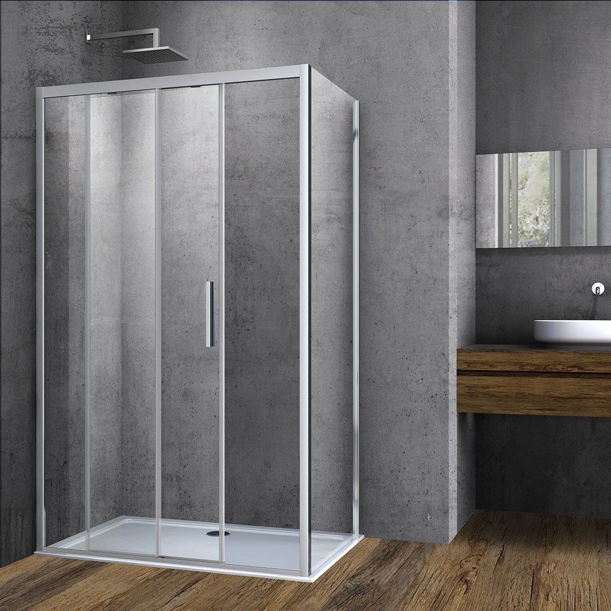 Душевой уголок Soft VSR-3SO1011CL, 1100*1000, хром, стекло прозрачное Душевой уголок Soft VSR-3SO1011CL, 1100*1000, хром, стекло прозрачное