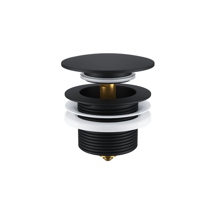 Донный клапан Excellent Click-clack для отдельностоящей ванны ARIN.2485.01BL (черная) Донный клапан Excellent Click-clack для отдельностоящей ванны ARIN.2485.01BL (черная)