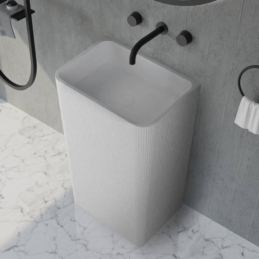 Раковина отдельностоящая ABBER Stein AS2505-H белая матовая Раковина отдельностоящая ABBER Stein AS2505-H белая матовая