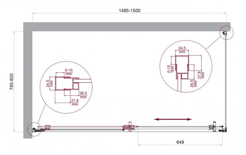 Душевой уголок BELBAGNO LUCE-AH-1 Душевой уголок BELBAGNO LUCE-AH-1