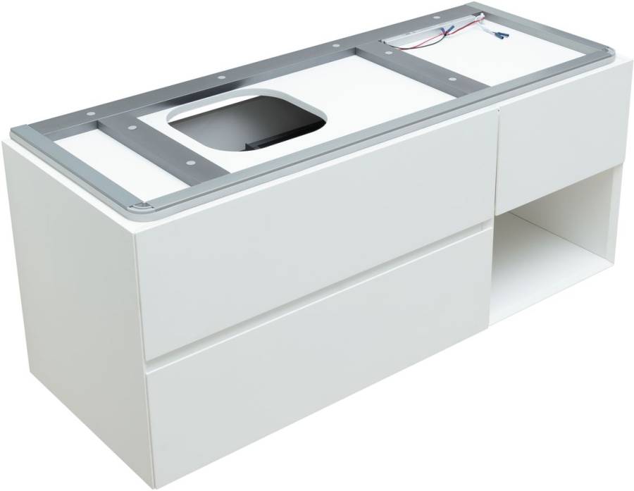 Тумба под раковину Allen Brau Infinity 120 1.21005.WM L белый матовый Тумба под раковину Allen Brau Infinity 120 1.21005.WM L белый матовый