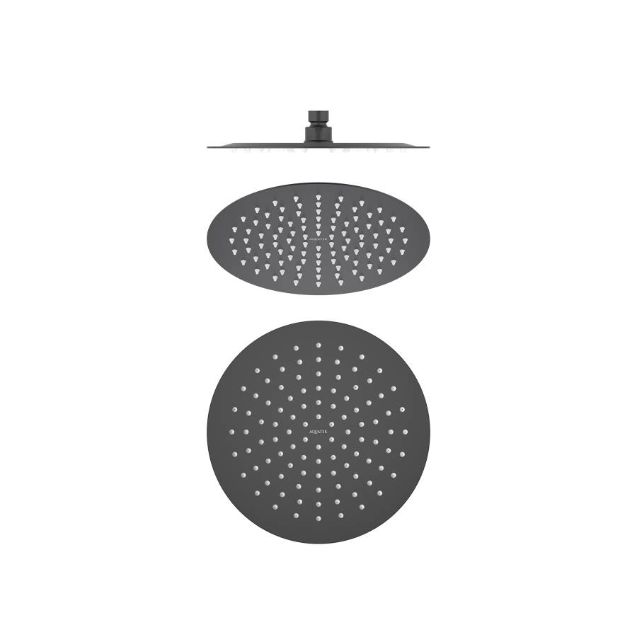 Круглый верхний душ  250*2 мм AQUATEK, матовый черный AQ2073MB  Круглый верхний душ  250*2 мм AQUATEK, матовый черный AQ2073MB