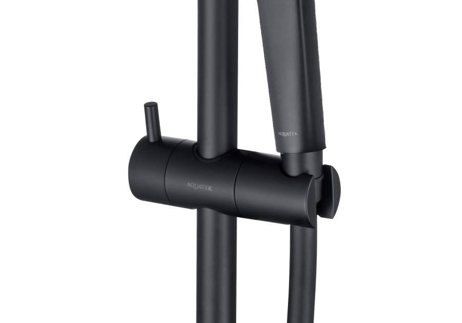 Душевой гарнитур 3jet 73см AQUATEK, матовый черный AQ2021MB  Душевой гарнитур 3jet 73см AQUATEK, матовый черный AQ2021MB