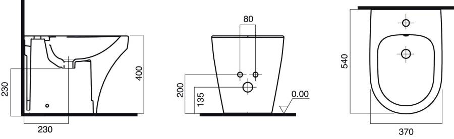 C503111WH Inspire биде напольное C503111WH Inspire биде напольное