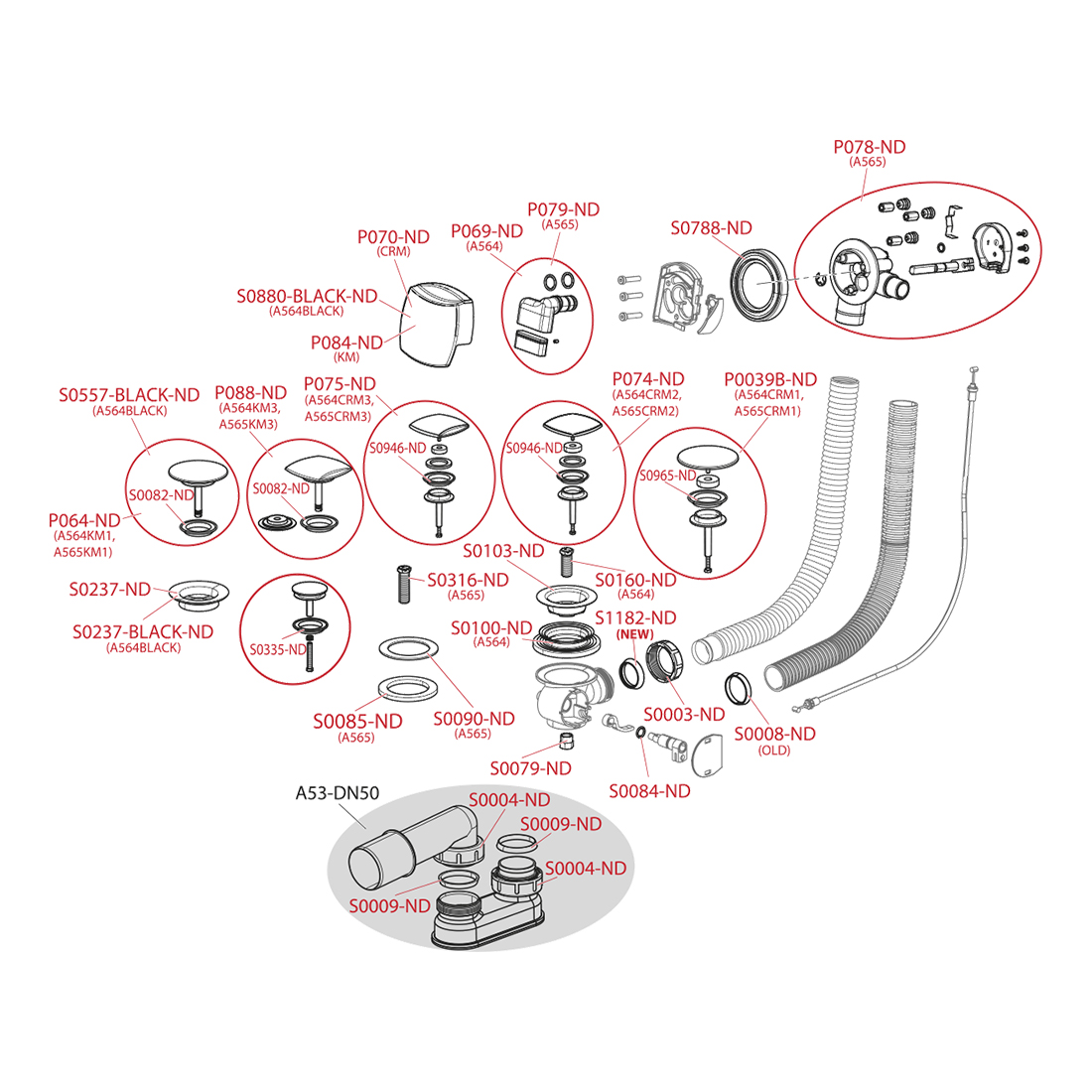 Заглушка M хром (сифоны для ванн A51CRM, A564CRM1, A565CRM1) Заглушка M хром (сифоны для ванн A51CRM, A564CRM1, A565CRM1)