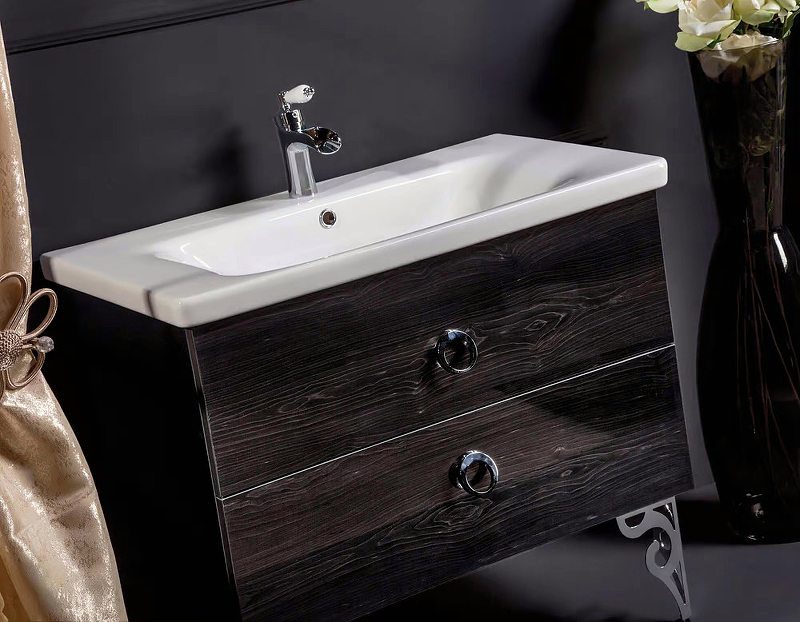 Тумба 80см*43,5 BLACK WOOD (керам.моноблок) 830-080-BW Boheme Тумба 80см*43,5 BLACK WOOD (керам.моноблок) 830-080-BW Boheme