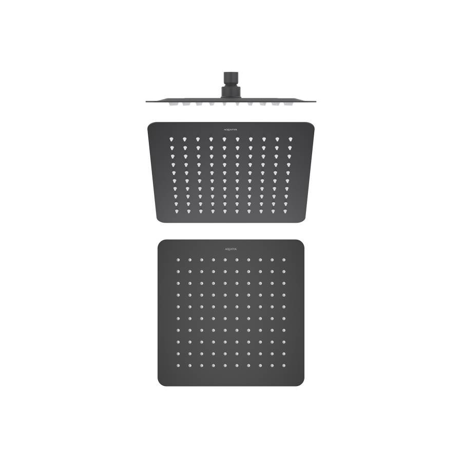 Квадратный верхний душ  250*250*2 мм AQUATEK, матовый черный AQ2072MB  Квадратный верхний душ  250*250*2 мм AQUATEK, матовый черный AQ2072MB