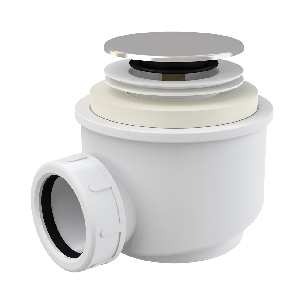 Cифон для душевого поддона CLICK/CLACK, хром Cифон для душевого поддона CLICK/CLACK, хром