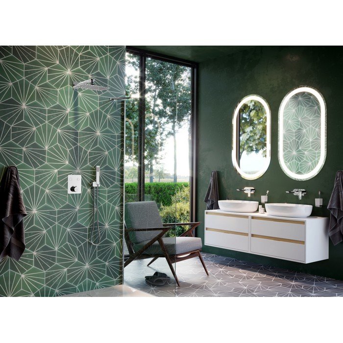 Тумба под накладную раковину EXCELLENT Tuto 80 см (белый/дуб), 2 ящика Тумба под накладную раковину EXCELLENT Tuto 80 см (белый/дуб), 2 ящика