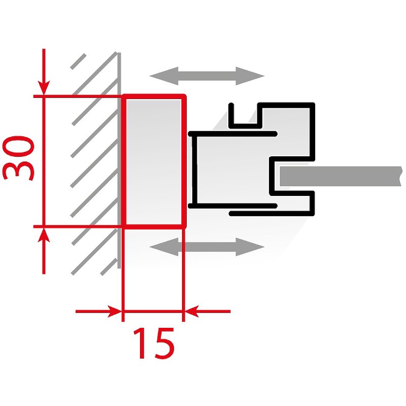 Добавочный профиль RGW A-04B, RGW 48270420-04 Добавочный профиль RGW A-04B, RGW 48270420-04