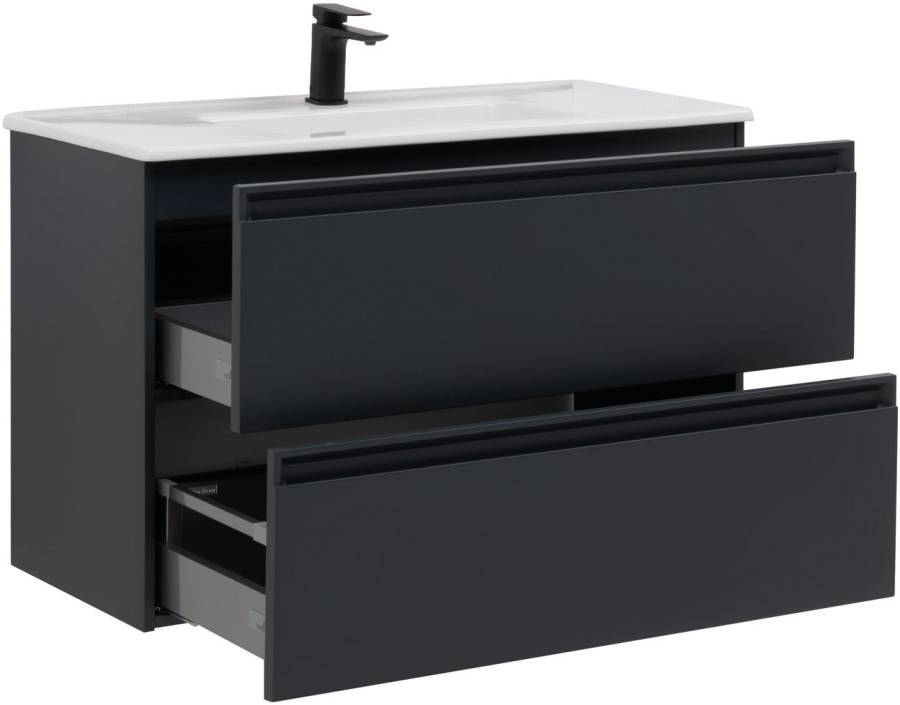 Тумба под раковину Allen Brau Eclipse 100 1.E1003.AM антрацит матовый Тумба под раковину Allen Brau Eclipse 100 1.E1003.AM антрацит матовый