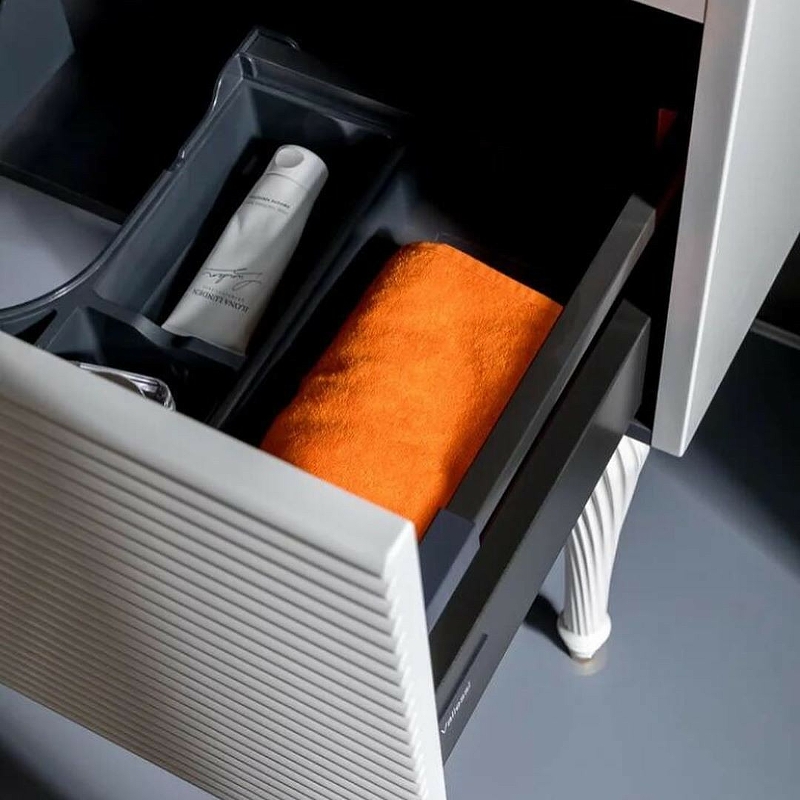 Тумба Linea 100 белая + Золото_Комплект 842-100-WG Boheme Тумба Linea 100 белая + Золото_Комплект 842-100-WG Boheme