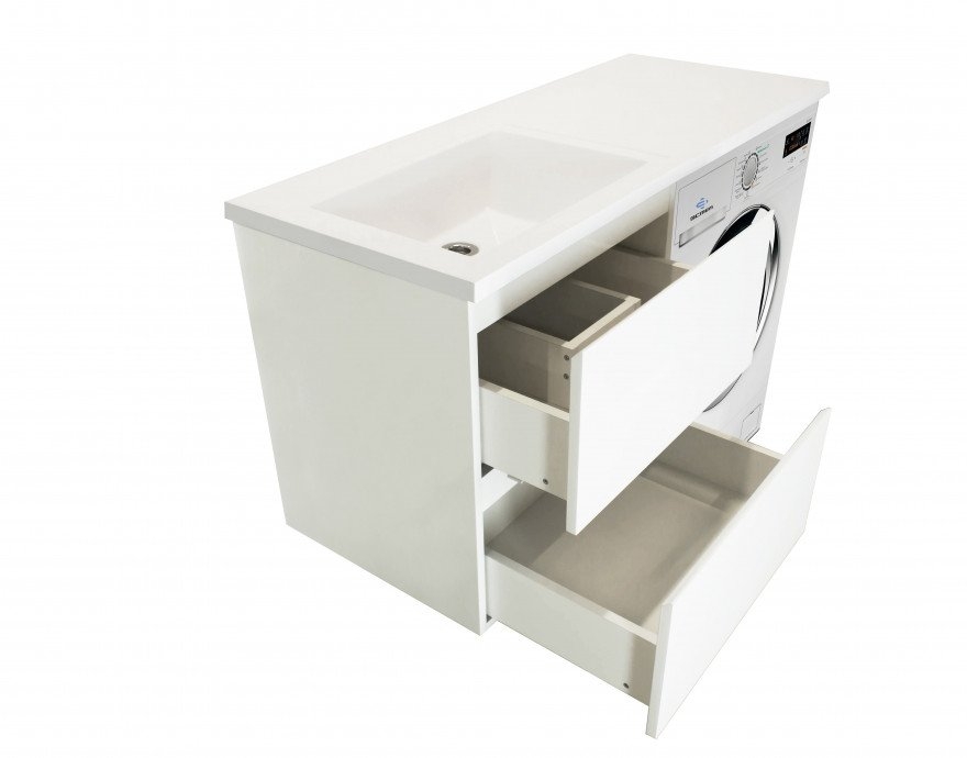 Тумба подвесная под умывальник Dallas Luxe 1200х482 2 ящика (ШхГхВ) 548х476х607 Тумба подвесная под умывальник Dallas Luxe 1200х482 2 ящика (ШхГхВ) 548х476х607