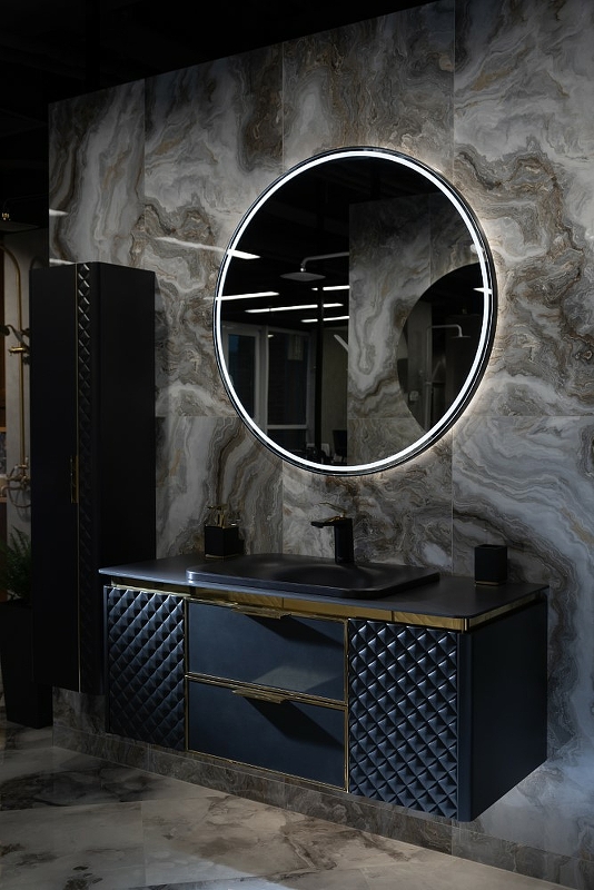 Зеркало Vallessi круглое черная рама, 100см 545-100-B Boheme Зеркало Vallessi круглое черная рама, 100см 545-100-B Boheme