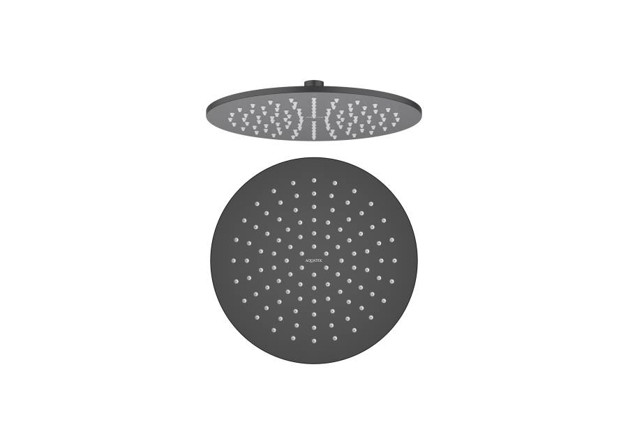 Круглый верхний душ  250*7 мм AQUATEK, матовый черный AQ2077MB  Круглый верхний душ  250*7 мм AQUATEK, матовый черный AQ2077MB