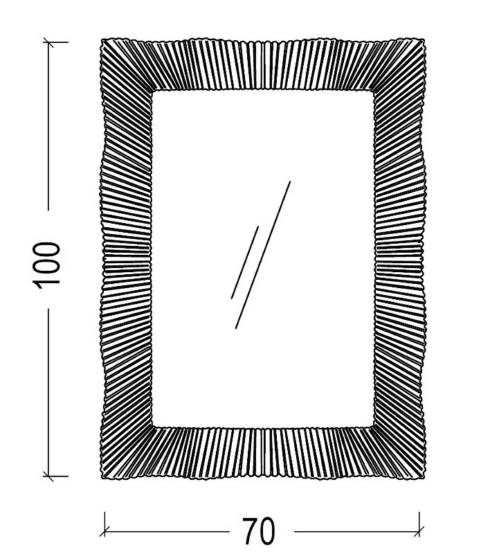 Зеркало SOHO белый глянец, 70х100 ППУ 561 Boheme Зеркало SOHO белый глянец, 70х100 ППУ 561 Boheme
