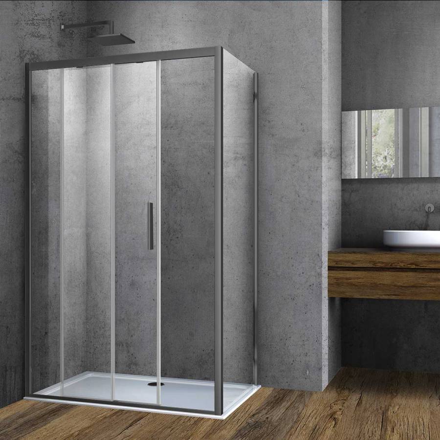 Душевой уголок Soft VSR-3SO9011CLGM, 1100*900, вороненая сталь, стекло прозрачное Душевой уголок Soft VSR-3SO9011CLGM, 1100*900, вороненая сталь, стекло прозрачное