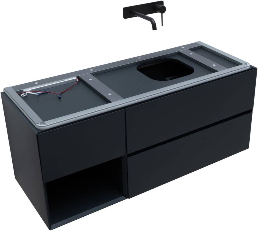 Тумба под раковину Allen Brau Infinity 120 1.21007.AM R антрацит матовый Тумба под раковину Allen Brau Infinity 120 1.21007.AM R антрацит матовый