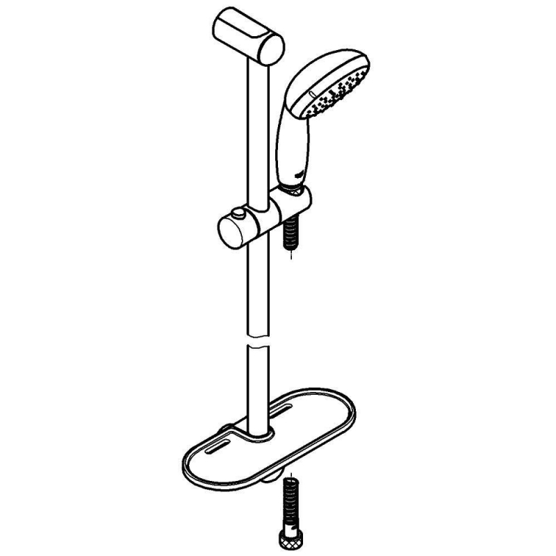 Душевой гарнитур Grohe Tempesta New 100 27926001 хром Душевой гарнитур Grohe Tempesta New 100 27926001 хром