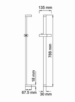 A037 Стойка для душа Wasserkraft A037 Стойка для душа Wasserkraft