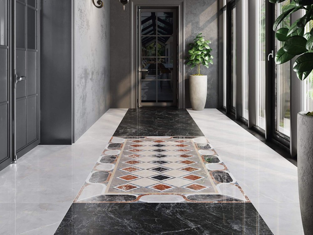 Керамогранит SG594002R Композиция декорированный лаппатированный 119,5х238,5 (1шт/2,85м2), м2 Керамогранит SG594002R Композиция декорированный лаппатированный 119,5х238,5 (1шт/2,85м2), м2