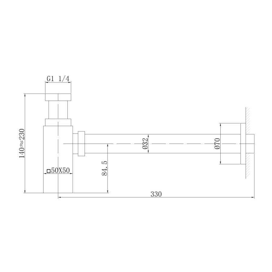 Сифон для раковины ABBER AF0031G золото матовое Сифон для раковины ABBER AF0031G золото матовое