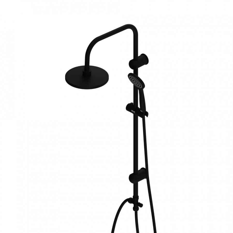 D0708000BL Comfort душевая система с тропическим душем, ручной душ 1F,  цвет Черный D0708000BL Comfort душевая система с тропическим душем, ручной душ 1F,  цвет Черный