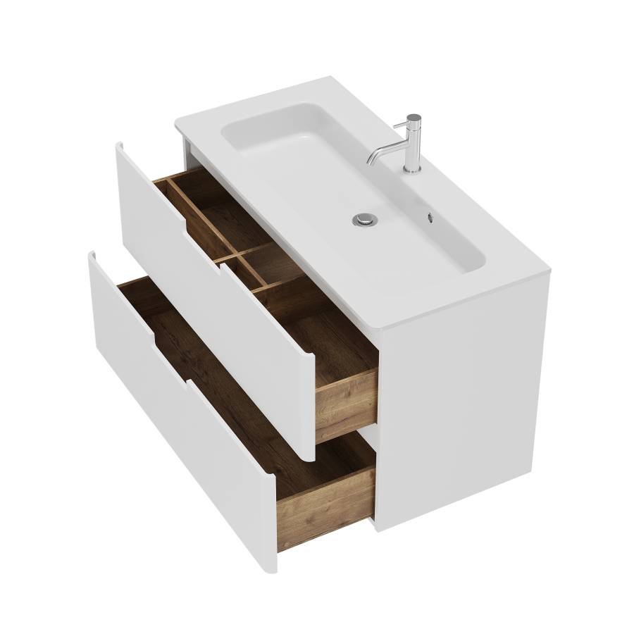 Тумба с раковиной Creto Bravo White 100 см Тумба с раковиной Creto Bravo White 100 см