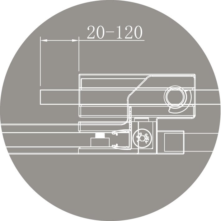 SLIDER-R-2-90/100-GRIGIO-NERO Душевой уголок SLIDER-R-2-90/100-GRIGIO-NERO Душевой уголок