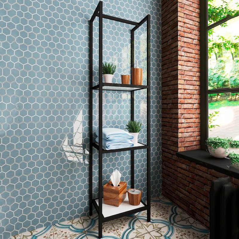 Кованый стеллаж Comfort Loft (ШхГхВ) 400х300х1600 Кованый стеллаж Comfort Loft (ШхГхВ) 400х300х1600