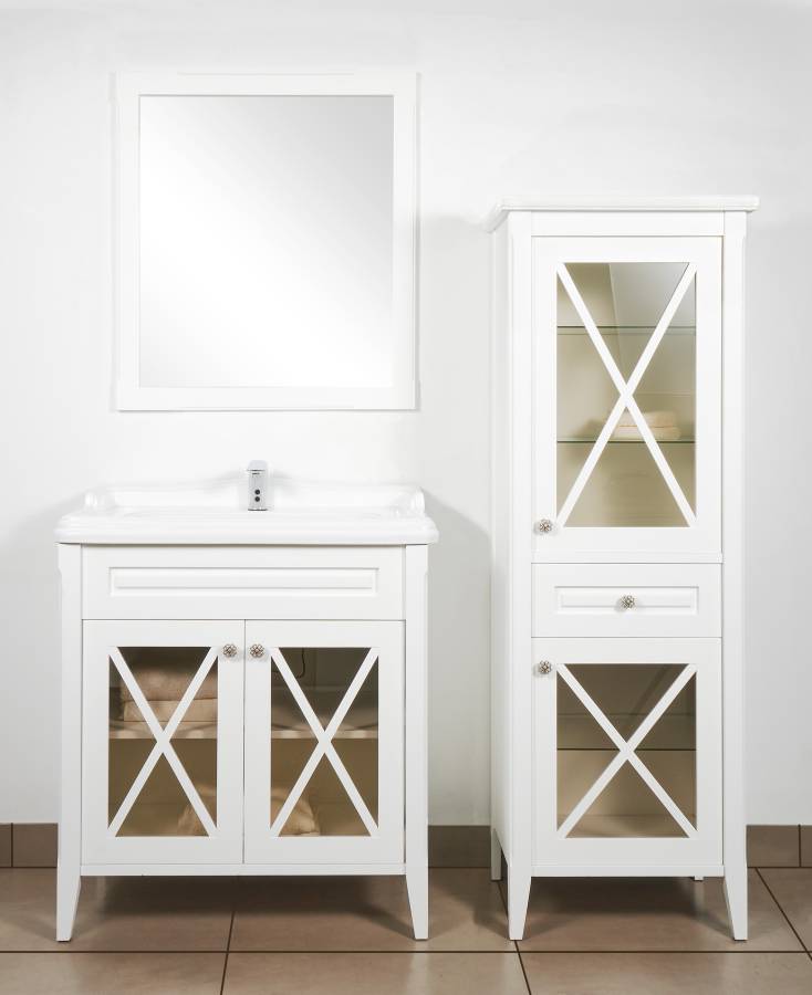 Тумба под раковину Creto Vetra 80, белая Тумба под раковину Creto Vetra 80, белая