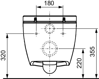 Комплект установки подвесного унитаза: модуль, панель TECEnow белая, унитаз TECEone