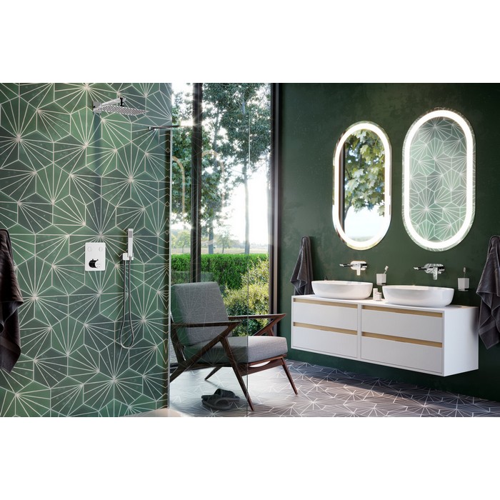 Тумба под накладную раковину EXCELLENT Tuto 60 см (белый/дуб), 2 ящика Тумба под накладную раковину EXCELLENT Tuto 60 см (белый/дуб), 2 ящика