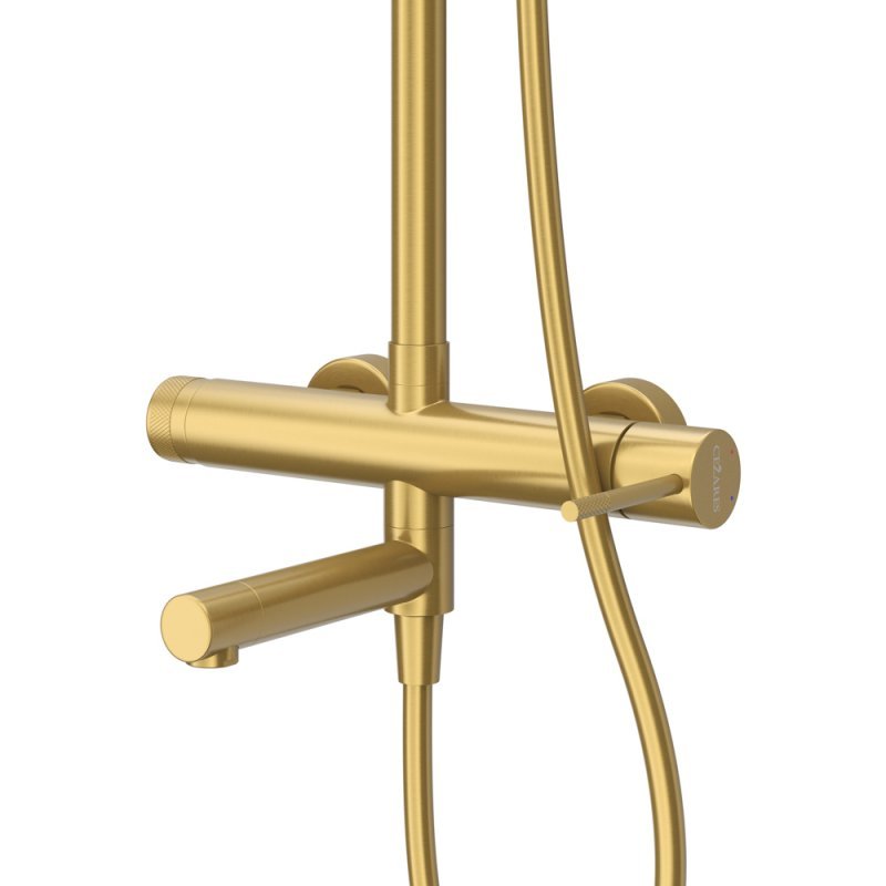 RELAX-CVD-NOP Душевая стойка со смесителем и изливом, черный матовый RELAX-CVD-NOP Душевая стойка со смесителем и изливом, черный матовый