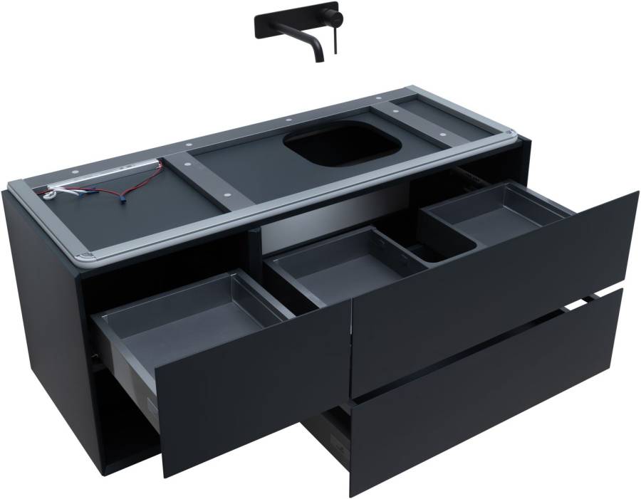 Тумба под раковину Allen Brau Infinity 120 1.21007.AM R антрацит матовый Тумба под раковину Allen Brau Infinity 120 1.21007.AM R антрацит матовый