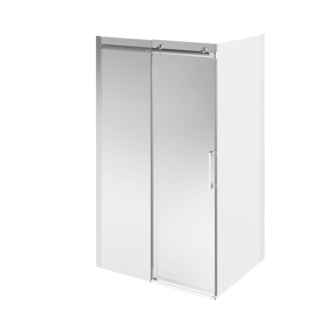 Душевая дверь CRISTALLO, раздвижная с функцией soft close, 120х210, брашированный никель Душевая дверь CRISTALLO, раздвижная с функцией soft close, 120х210, брашированный никель