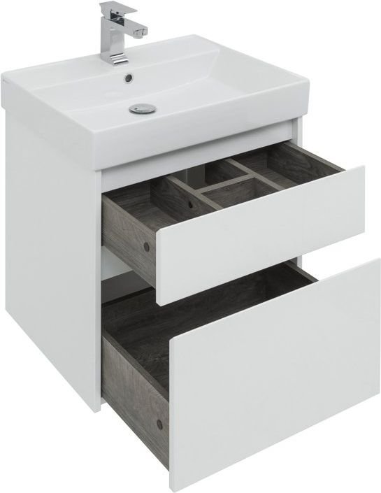 Мебель для ванной Aquanet Nova Lite 60 белый (2 ящика) Мебель для ванной Aquanet Nova Lite 60 белый (2 ящика)