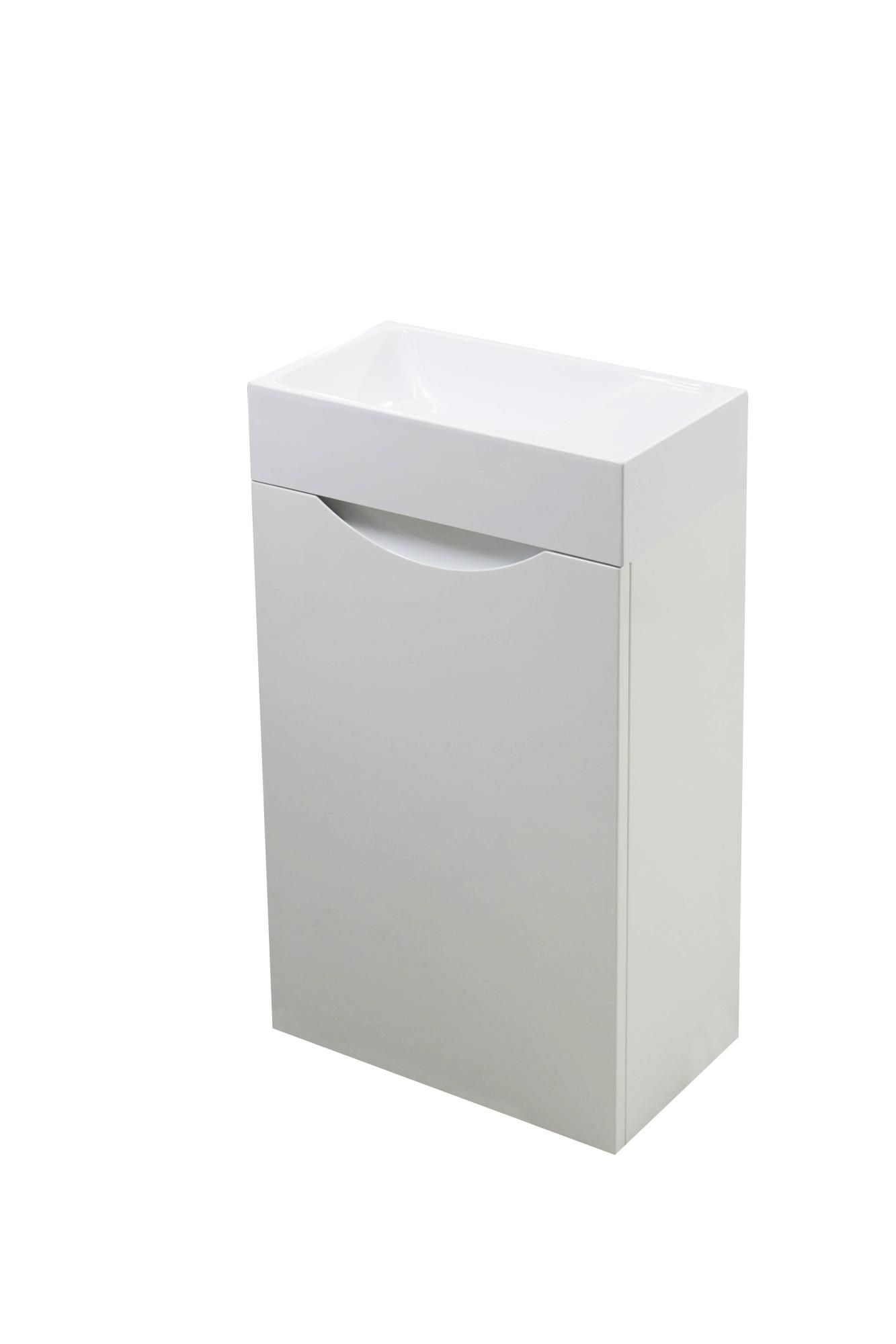 Комплект мебели Mini 400х220 подвесной левосторонний  1 дверный (ШхГхВ) 400х220х607 Комплект мебели Mini 400х220 подвесной левосторонний  1 дверный (ШхГхВ) 400х220х607