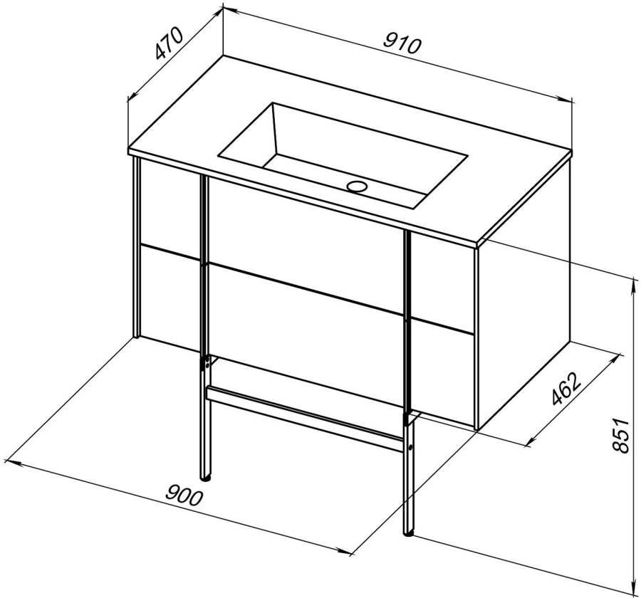Тумба под раковину Allen Brau Reality 90 1.32006.PWM папирус матовый Тумба под раковину Allen Brau Reality 90 1.32006.PWM папирус матовый