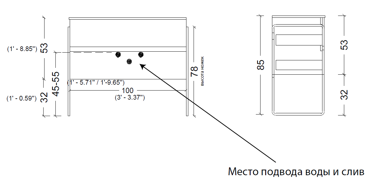 Тумба без раковины Vallessi 100*46cm Grey Stone 2 полки 837-100-GS Boheme Тумба без раковины Vallessi 100*46cm Grey Stone 2 полки 837-100-GS Boheme