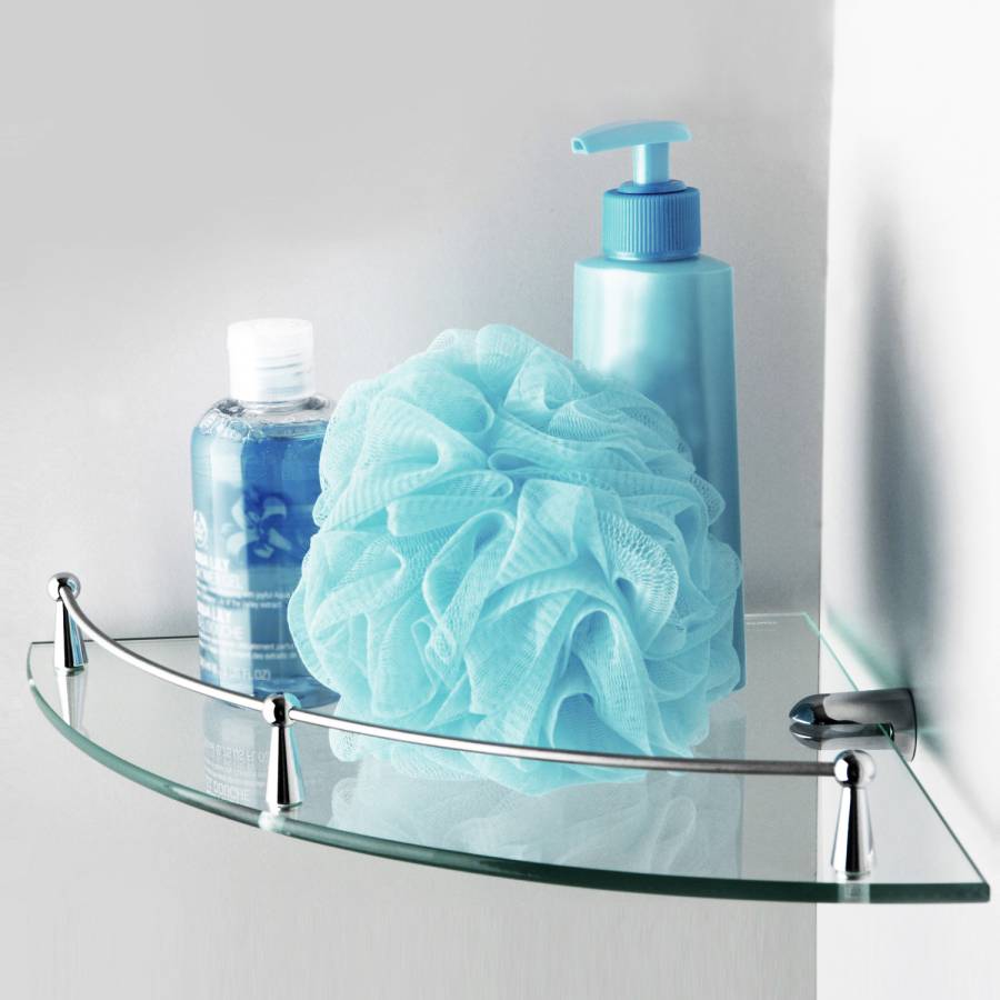 K-544 Полка стеклянная угловая K-544 Полка стеклянная угловая