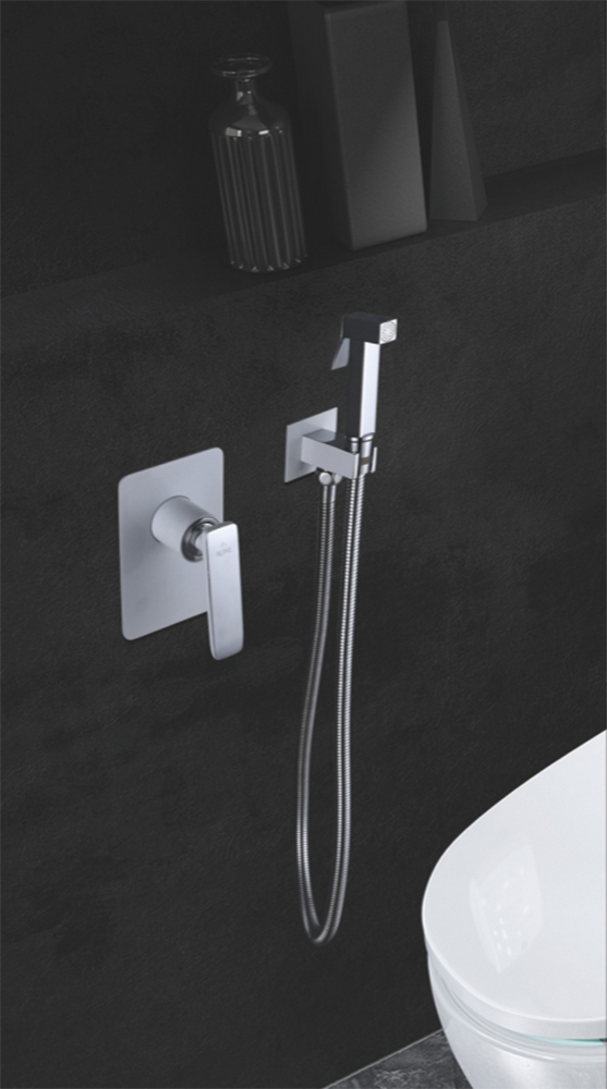 Гигиенический душ со смесителем Rose R1605F, белый/хром Гигиенический душ со смесителем Rose R1605F, белый/хром