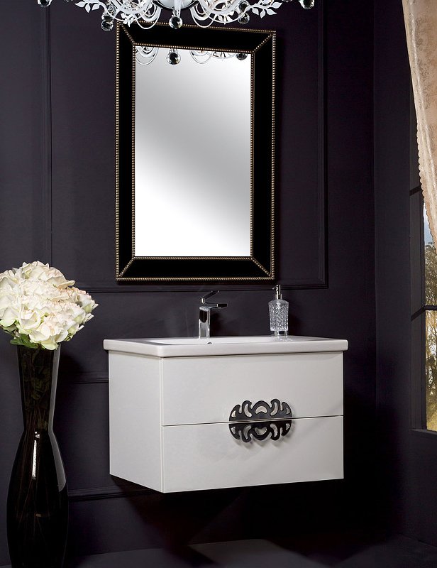 Тумба 80см*43,5 WHITE (керам.моноблок) 830-080-WH Boheme Тумба 80см*43,5 WHITE (керам.моноблок) 830-080-WH Boheme